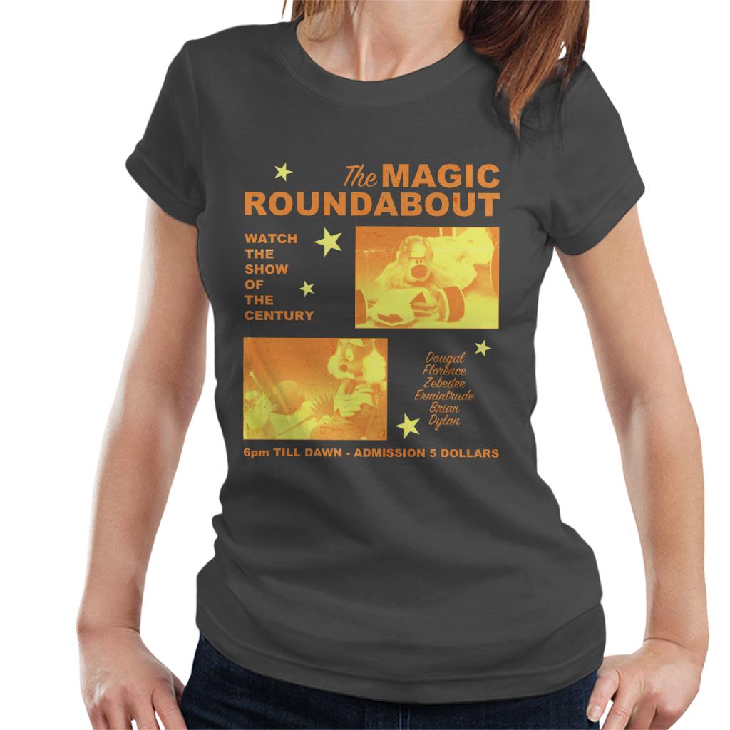 The Magic Roundabout Retro Show Poster Women's T-Shirt-ALL + EVERY