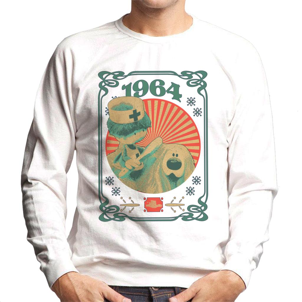 The Magic Roundabout Retro Brush Dougal Men's Sweatshirt-ALL + EVERY