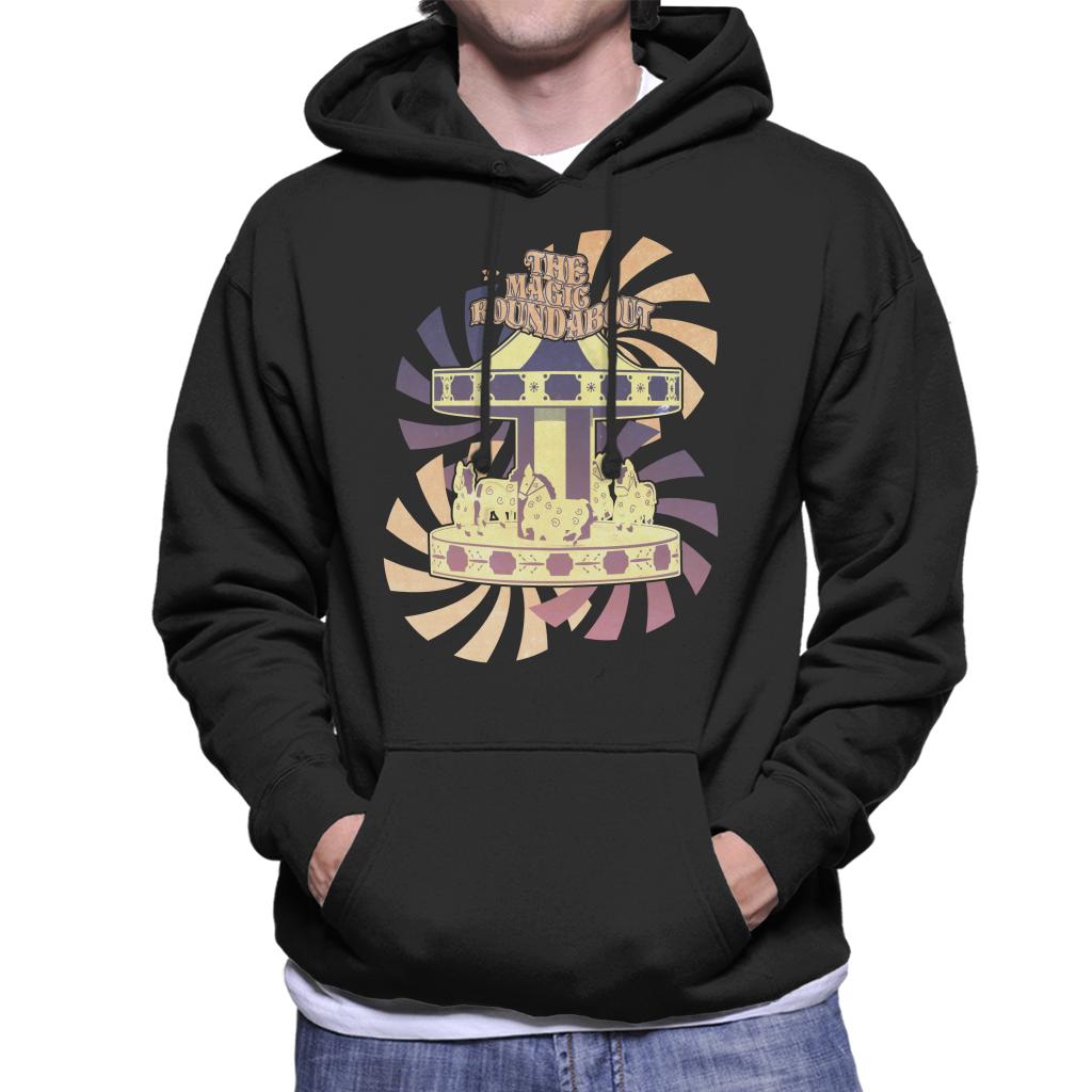 The Magic Roundabout Retro Carousel Men's Hooded Sweatshirt-ALL + EVERY