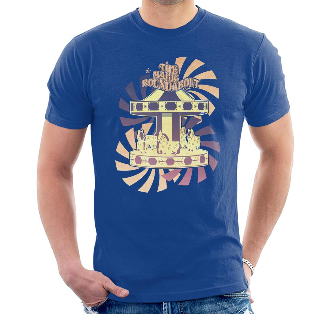 The Magic Roundabout Retro Carousel Men's T-Shirt-ALL + EVERY