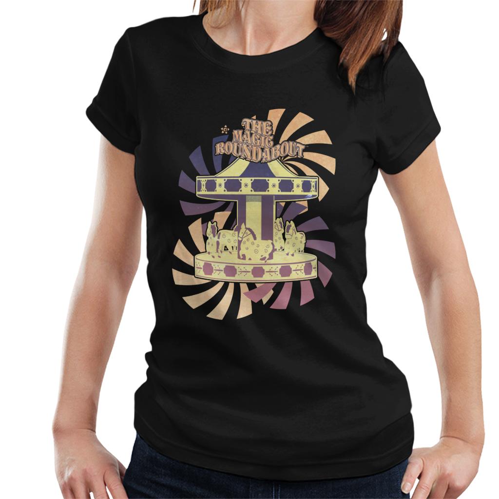 The Magic Roundabout Retro Carousel Women's T-Shirt-ALL + EVERY