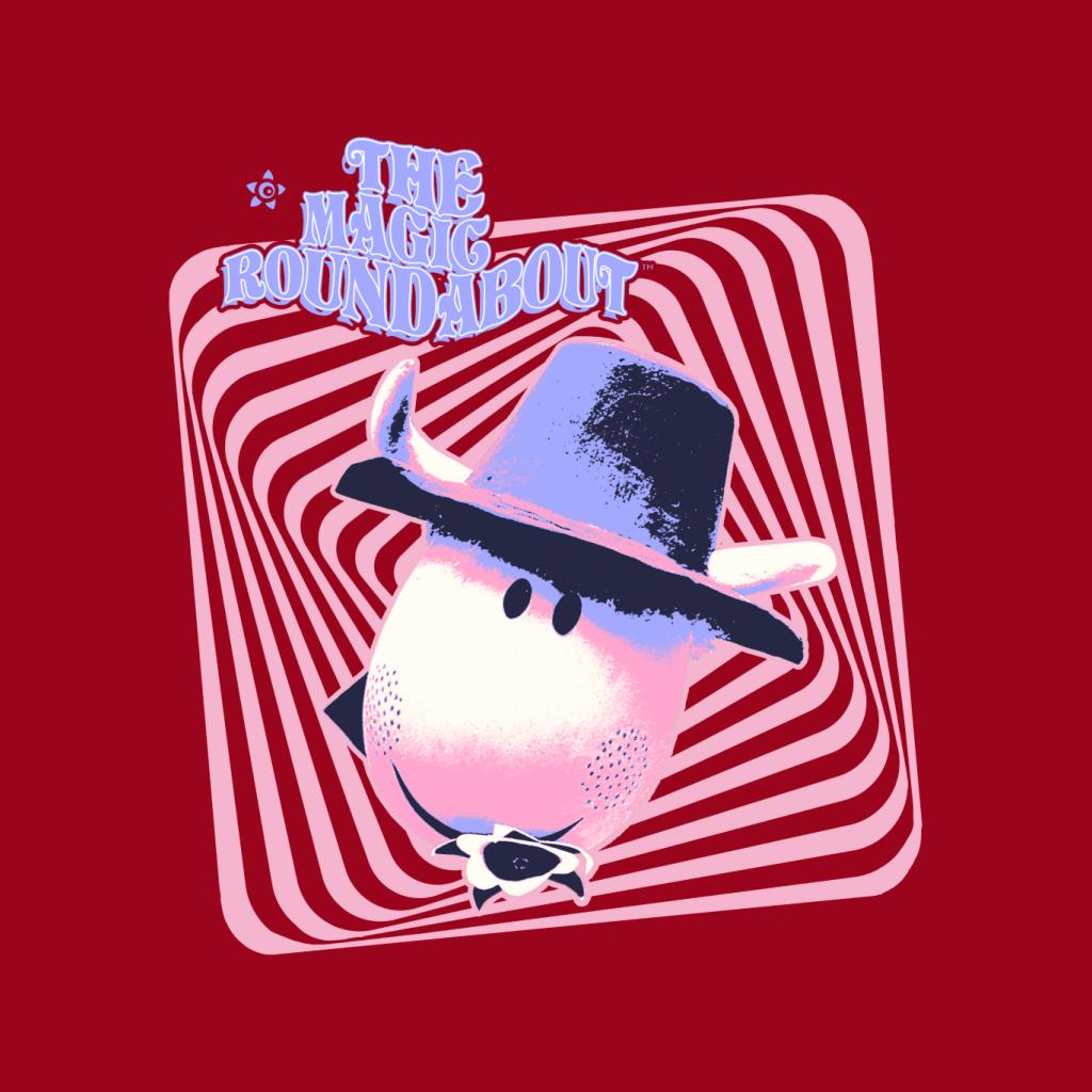 The Magic Roundabout Ermintrude Psychedelic Lines Women's T-Shirt-ALL + EVERY