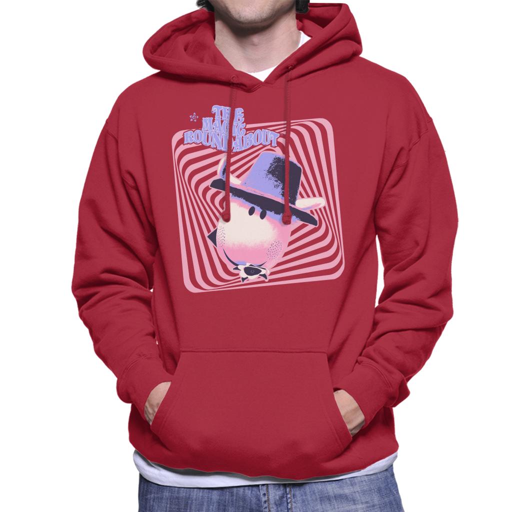 The Magic Roundabout Ermintrude Psychedelic Lines Men's Hooded Sweatshirt-ALL + EVERY