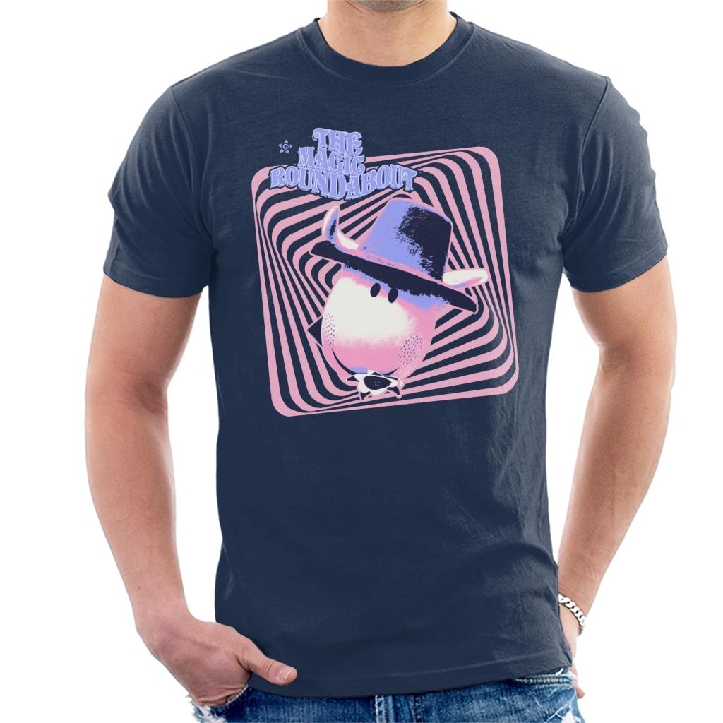 The Magic Roundabout Ermintrude Psychedelic Lines Men's T-Shirt-ALL + EVERY