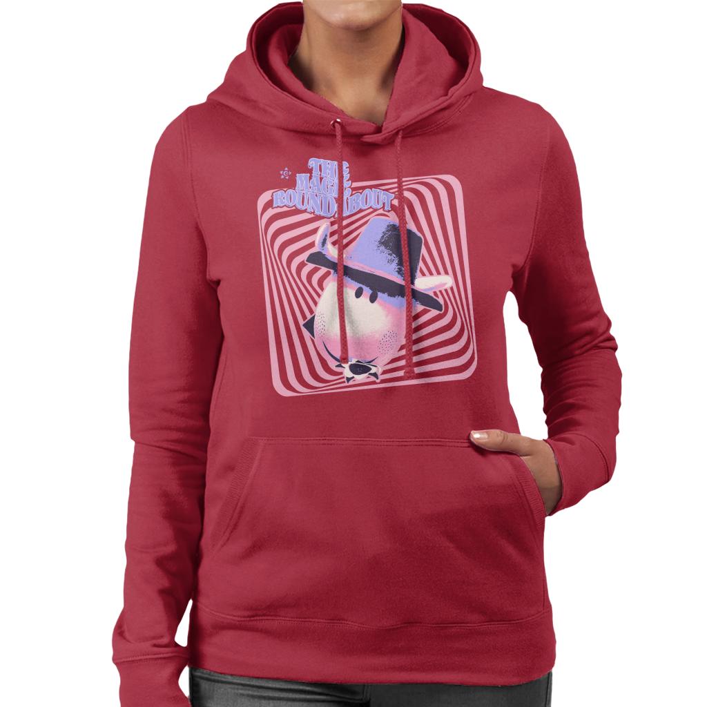 The Magic Roundabout Ermintrude Psychedelic Lines Women's Hooded Sweatshirt-ALL + EVERY