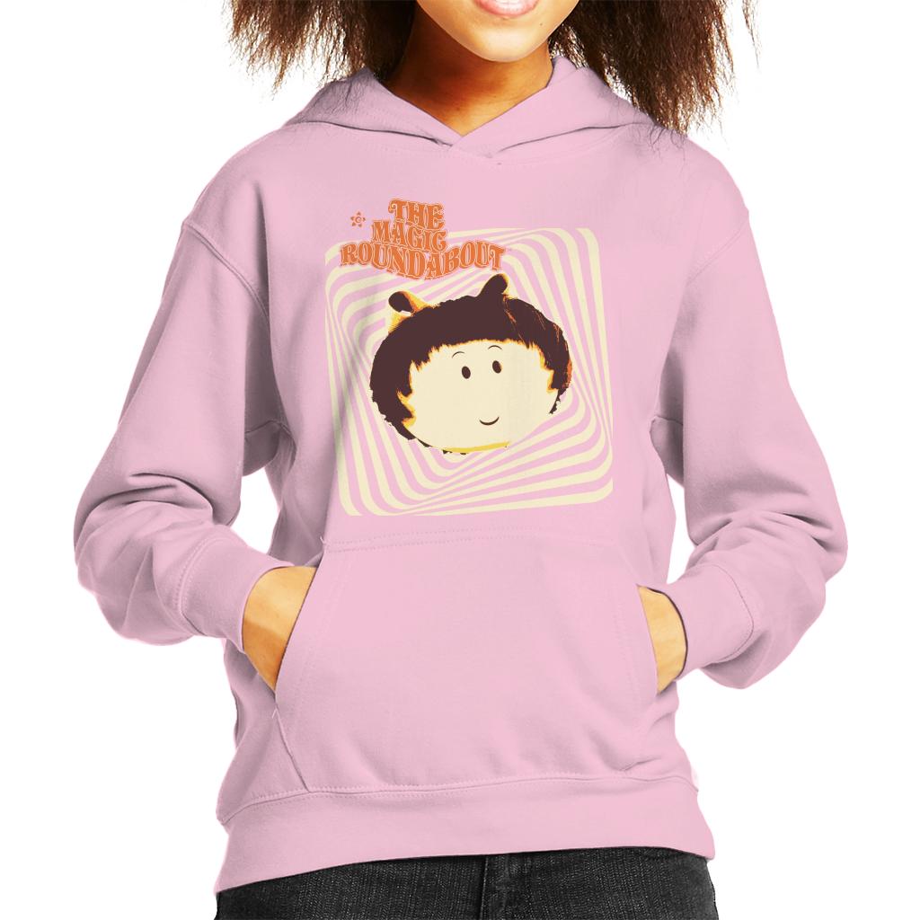 The Magic Roundabout Margote Monochrome Ray Lines Kid's Hooded Sweatshirt-ALL + EVERY