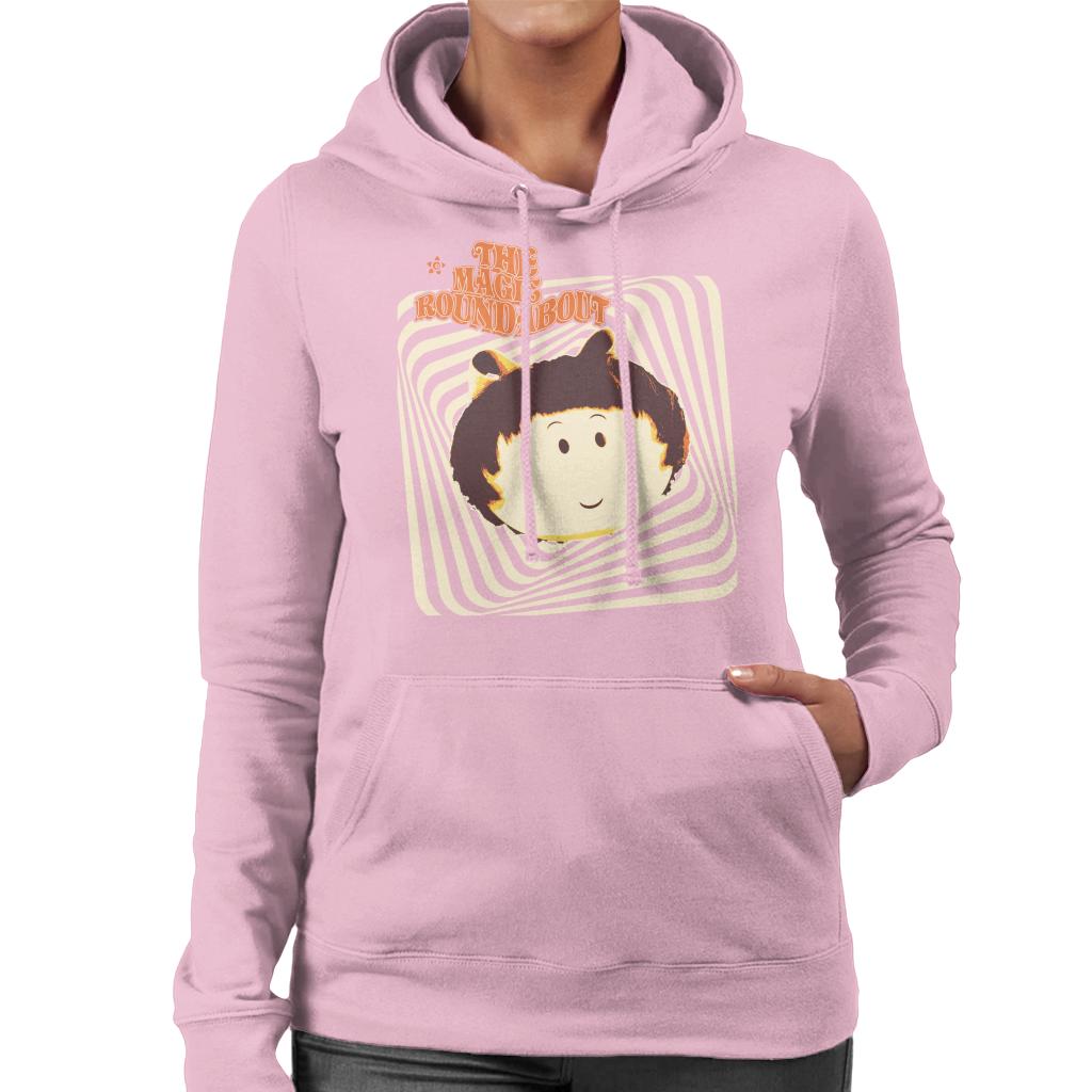 The Magic Roundabout Margote Monochrome Ray Lines Women's Hooded Sweatshirt-ALL + EVERY