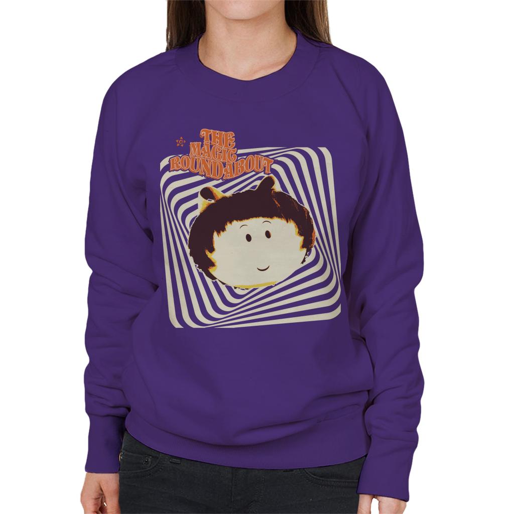 The Magic Roundabout Margote Monochrome Ray Lines Women's Sweatshirt-ALL + EVERY