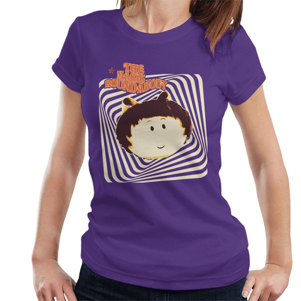 The Magic Roundabout Margote Monochrome Ray Lines Women's T-Shirt-ALL + EVERY