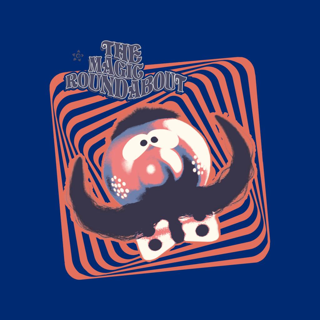 The Magic Roundabout Zebedee Psychedelic Lines Kid's Sweatshirt-ALL + EVERY