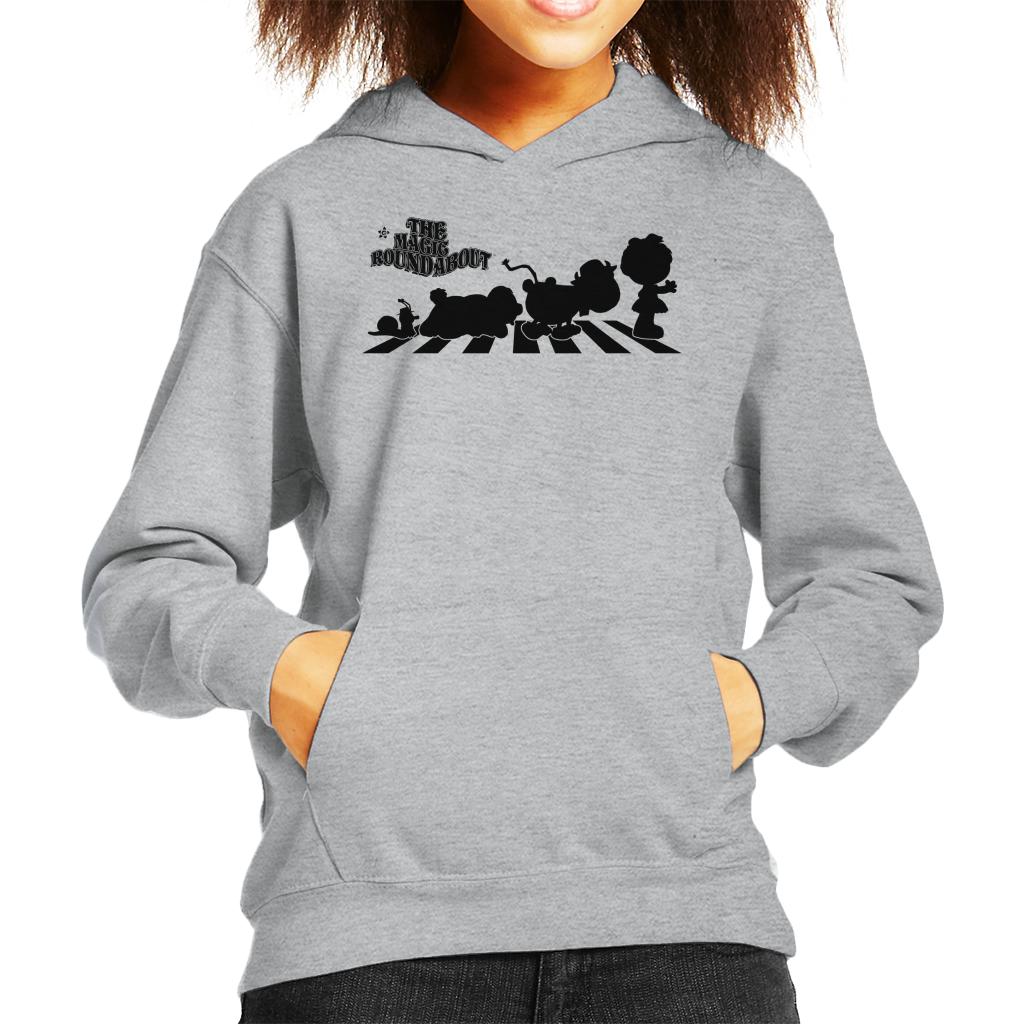 The Magic Roundabout Characters Silhouette Kid's Hooded Sweatshirt-ALL + EVERY