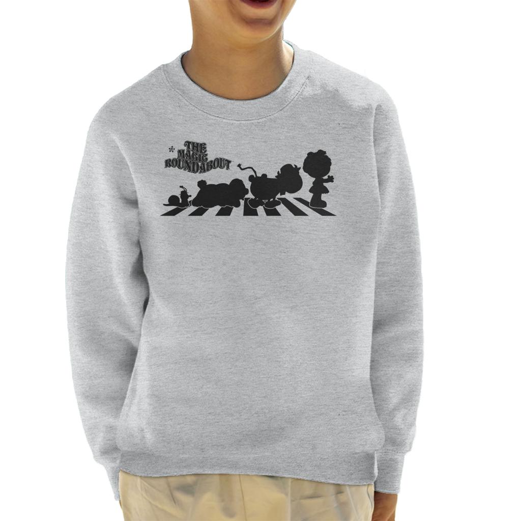 The Magic Roundabout Characters Silhouette Kid's Sweatshirt-ALL + EVERY