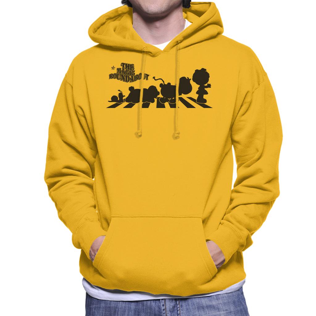 The Magic Roundabout Characters Silhouette Men's Hooded Sweatshirt-ALL + EVERY