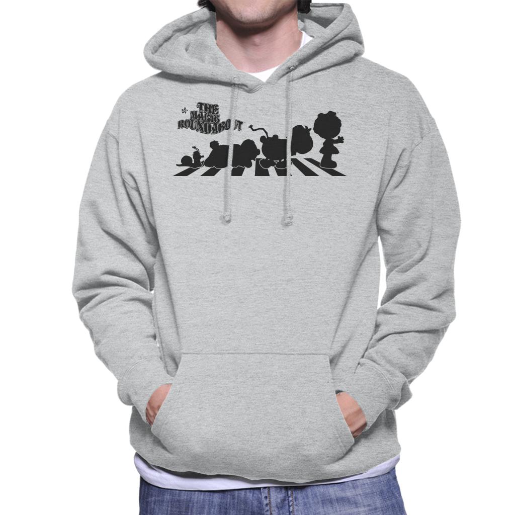 The Magic Roundabout Characters Silhouette Men's Hooded Sweatshirt-ALL + EVERY