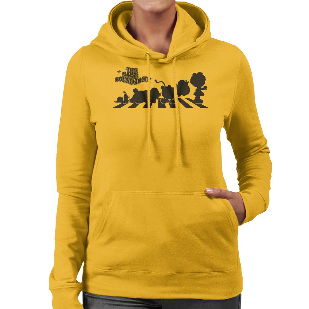 The Magic Roundabout Characters Silhouette Women's Hooded Sweatshirt-ALL + EVERY