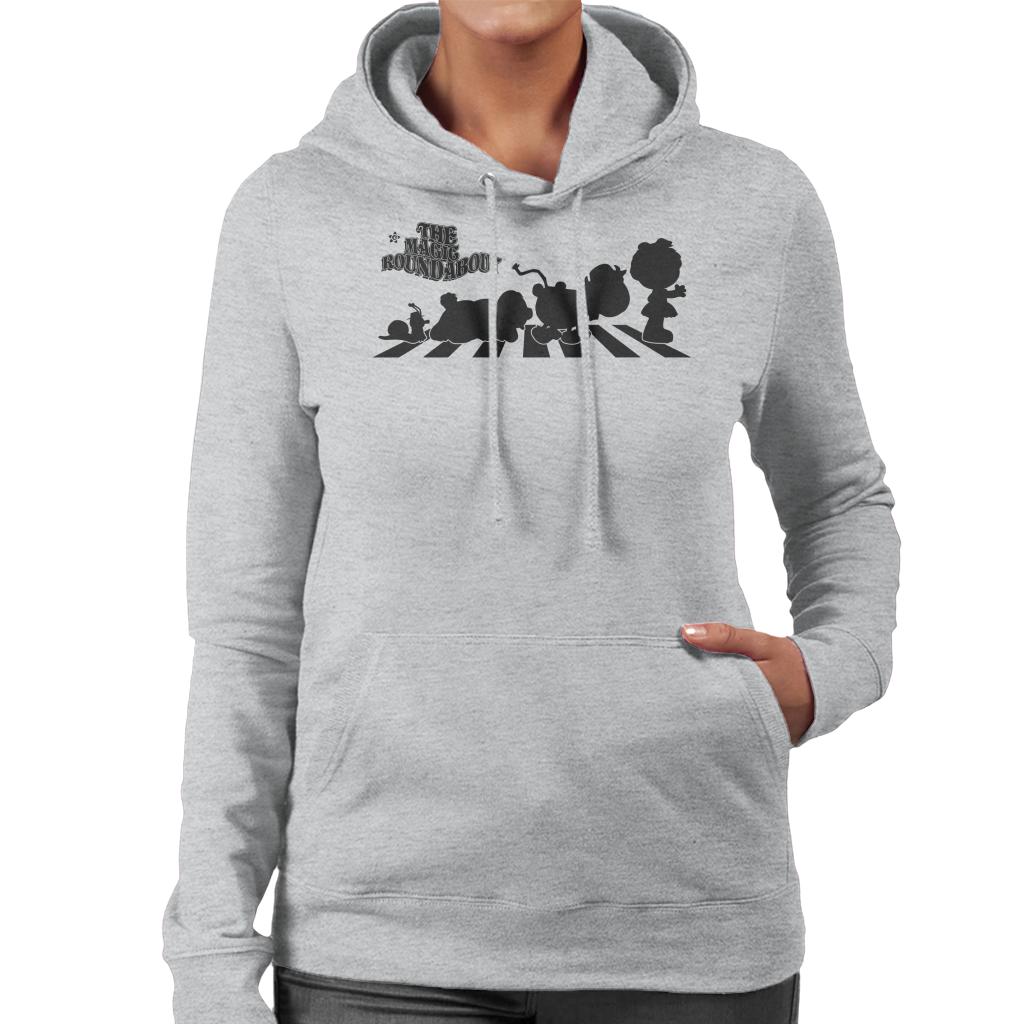 The Magic Roundabout Characters Silhouette Women's Hooded Sweatshirt-ALL + EVERY