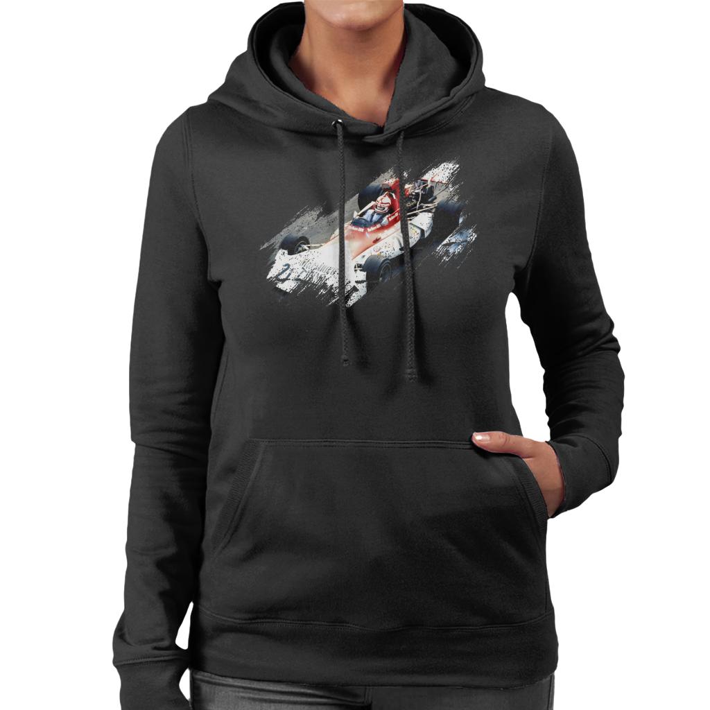 Motorsport Images Niki Lauda BRM P160E Monaco GP Monte Carlo 1973 Women's Hooded Sweatshirt