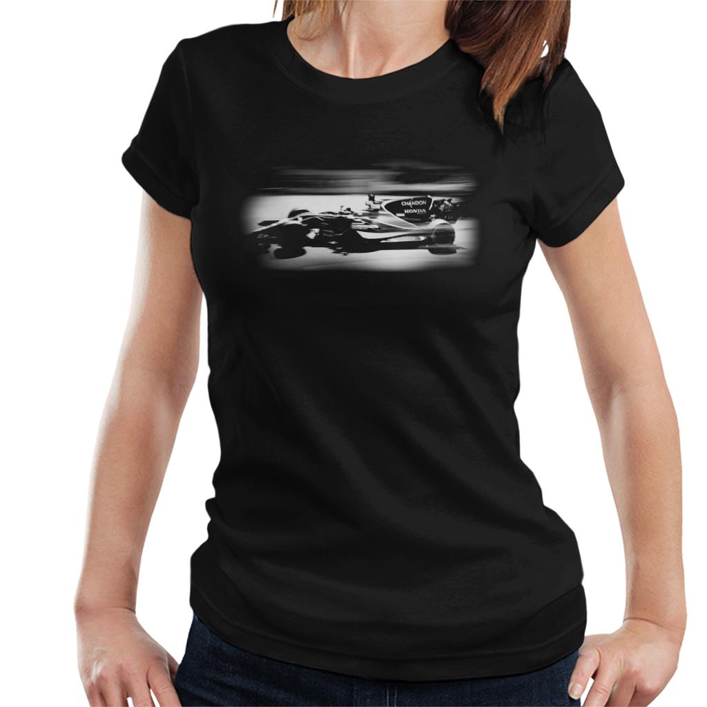 Motorsport Images Jenson Button McLaren MCL32 Honda Monaco GP Women's T-Shirt