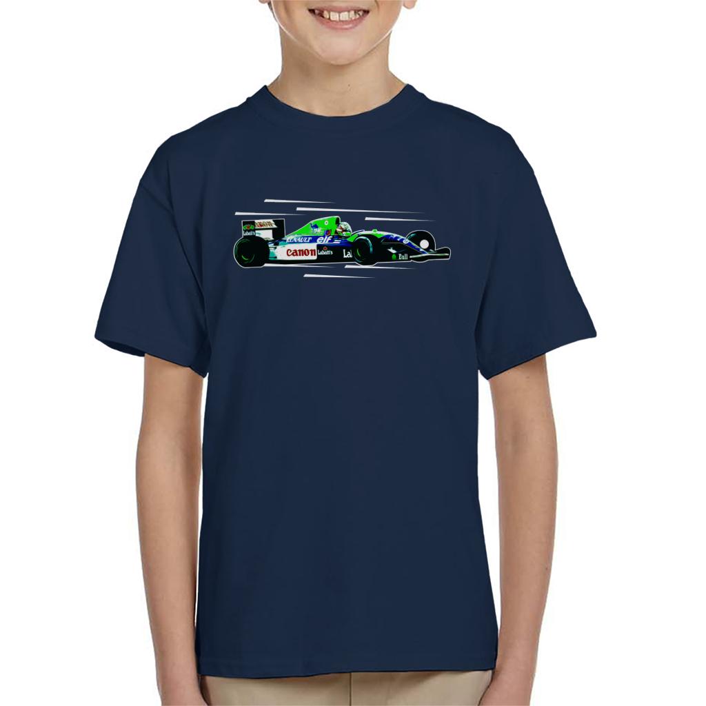 Motorsport Images Nigel Mansell FW14 At Silverstone Kids T-Shirt-ALL + EVERY