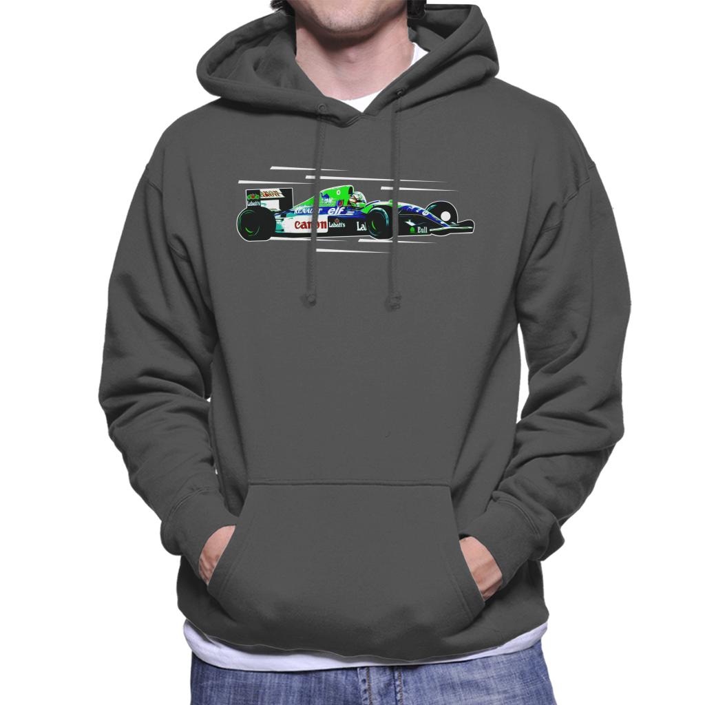 Motorsport Images Nigel Mansell FW14 At Silverstone Men's Hooded Sweatshirt-ALL + EVERY