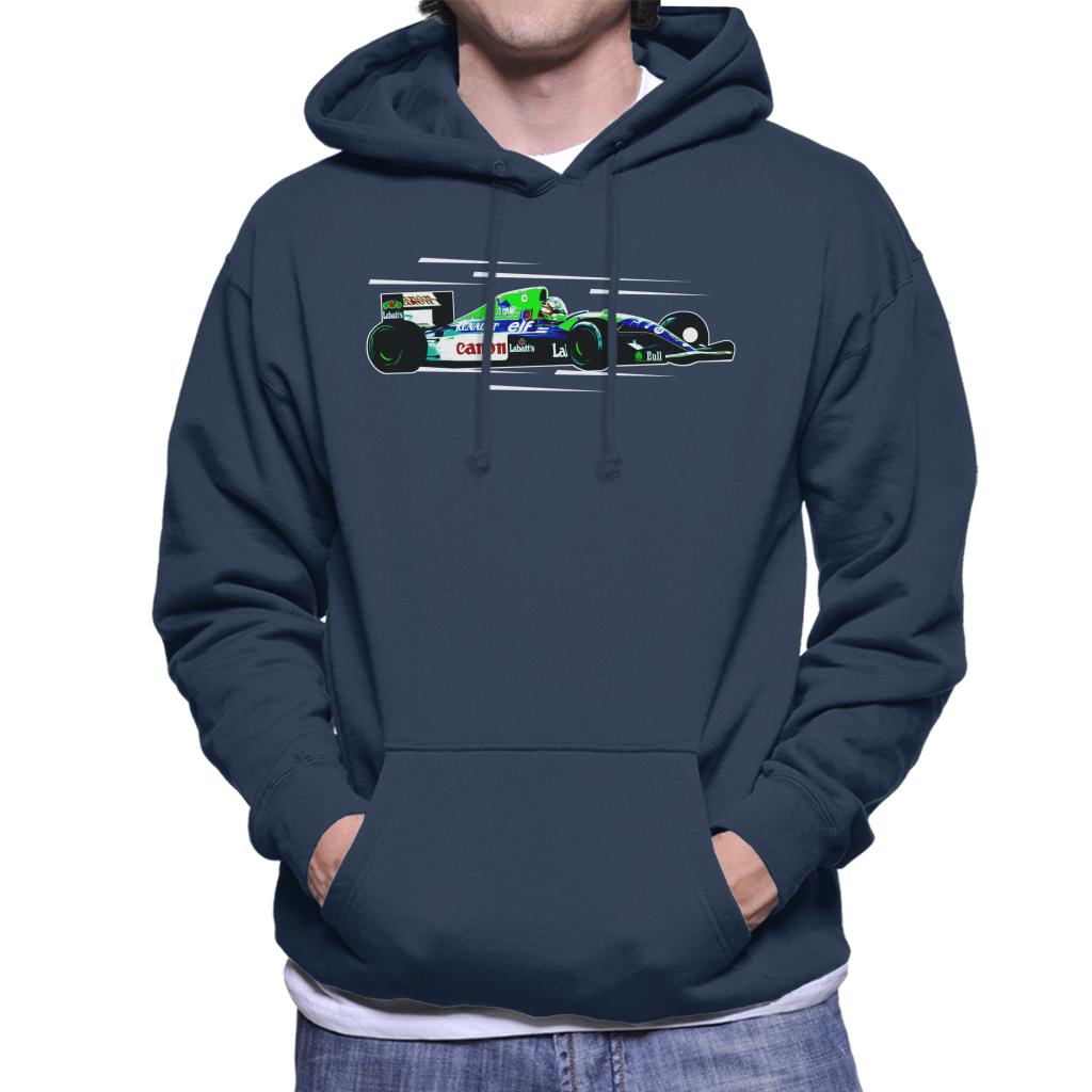 Motorsport Images Nigel Mansell FW14 At Silverstone Men's Hooded Sweatshirt-ALL + EVERY