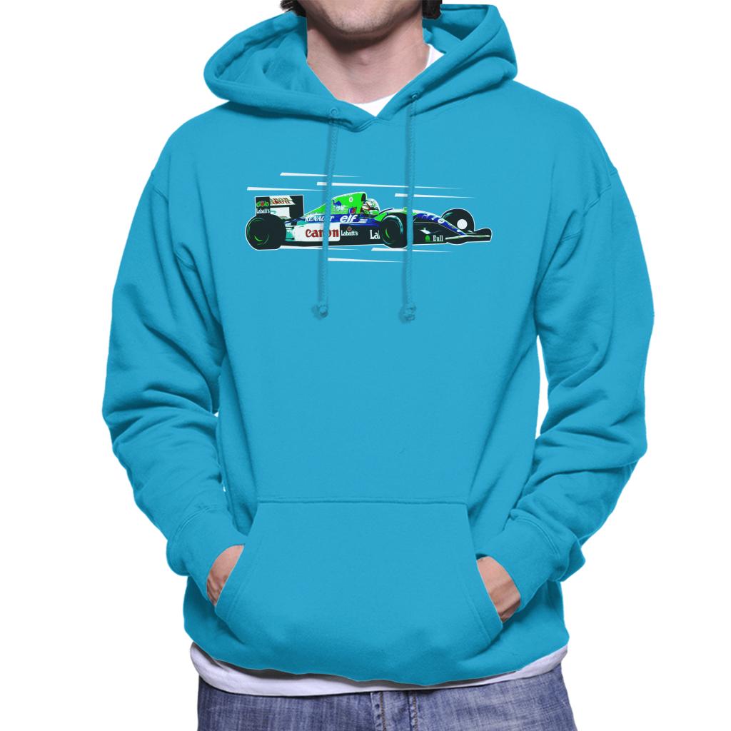 Motorsport Images Nigel Mansell FW14 At Silverstone Men's Hooded Sweatshirt-ALL + EVERY