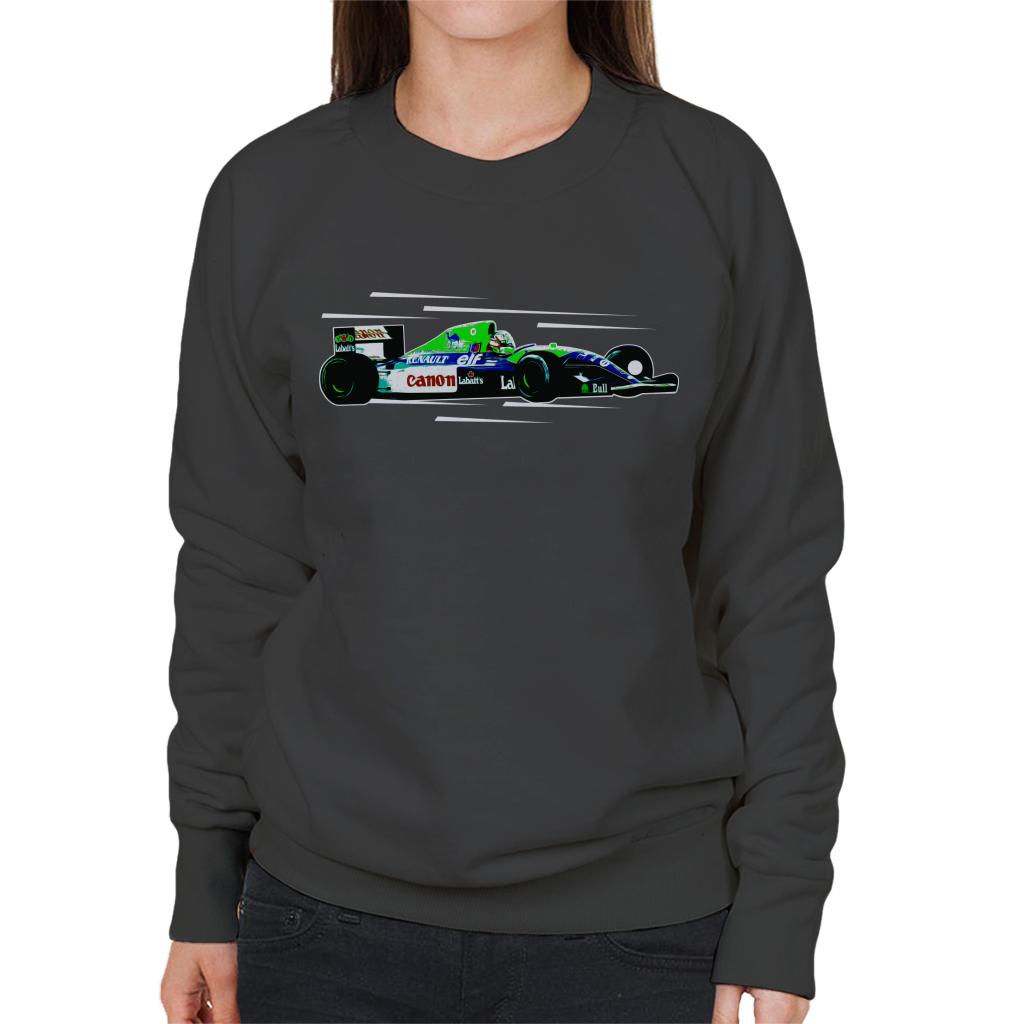 Motorsport Images Nigel Mansell FW14 At Silverstone Women's Sweatshirt-ALL + EVERY