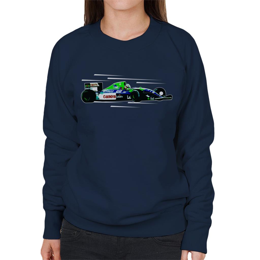 Motorsport Images Nigel Mansell FW14 At Silverstone Women's Sweatshirt-ALL + EVERY