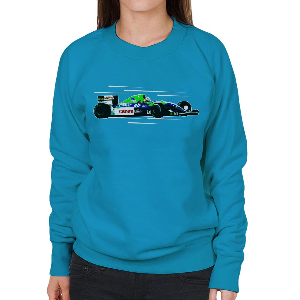 Motorsport Images Nigel Mansell FW14 At Silverstone Women's Sweatshirt-ALL + EVERY