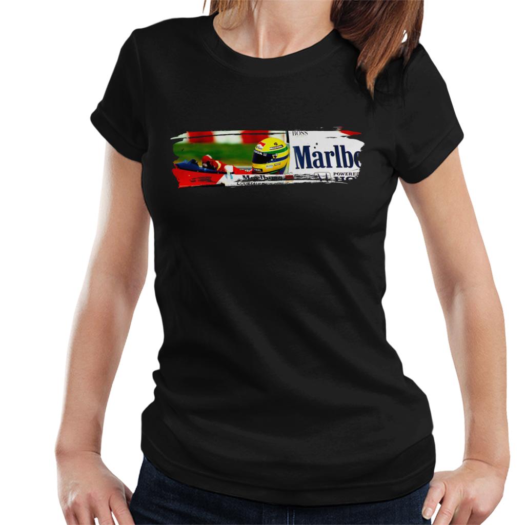 Motorsport Images Ayrton Senna McLaren MP46 At Hungarian GP Women's T-Shirt-ALL + EVERY