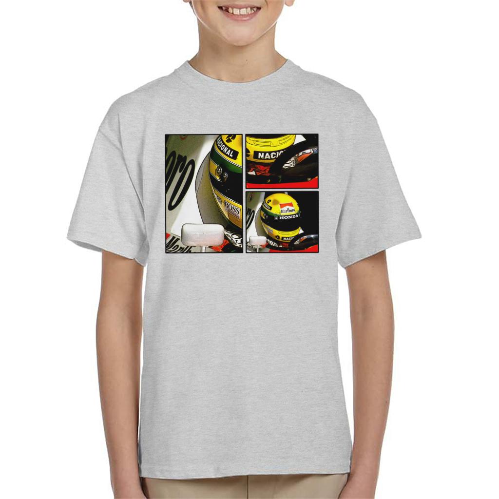 Motorsport Images Ayrton Senna McLaren Circuito Estoril Frame Art Kids T-Shirt-ALL + EVERY