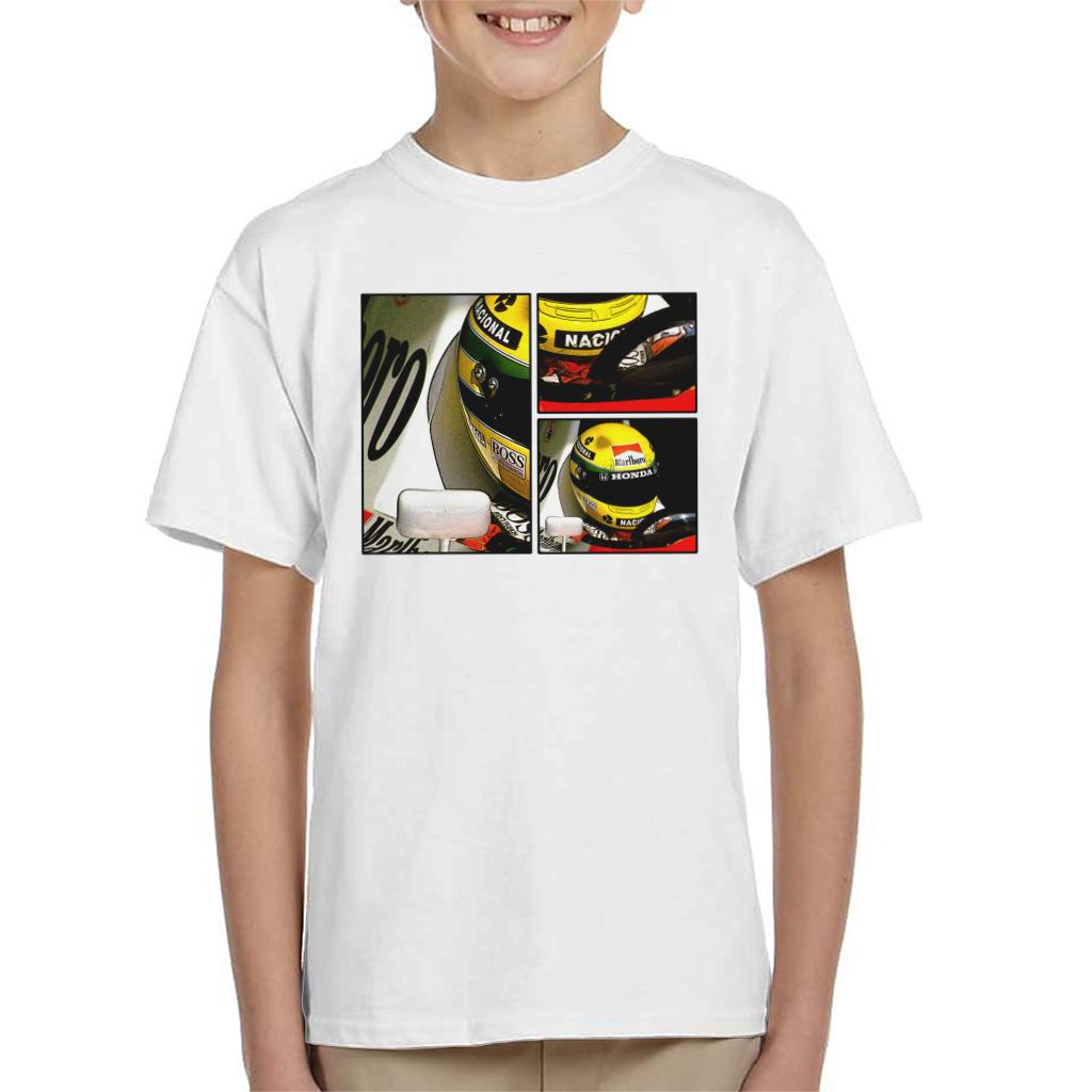 Motorsport Images Ayrton Senna McLaren Circuito Estoril Frame Art Kids T-Shirt-ALL + EVERY