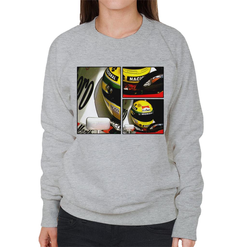 Motorsport Images Ayrton Senna McLaren Circuito Estoril Frame Art Women's Sweatshirt-ALL + EVERY