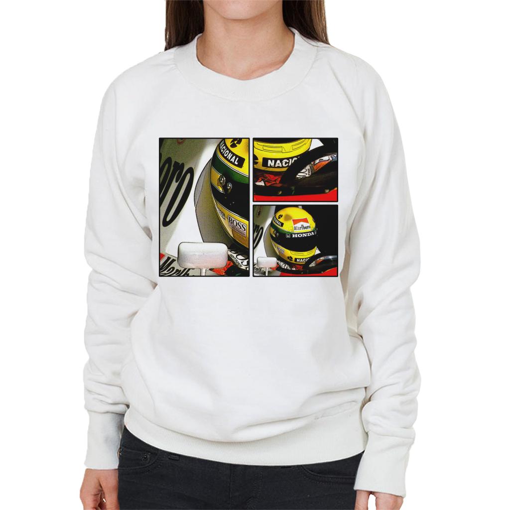 Motorsport Images Ayrton Senna McLaren Circuito Estoril Frame Art Women's Sweatshirt-ALL + EVERY