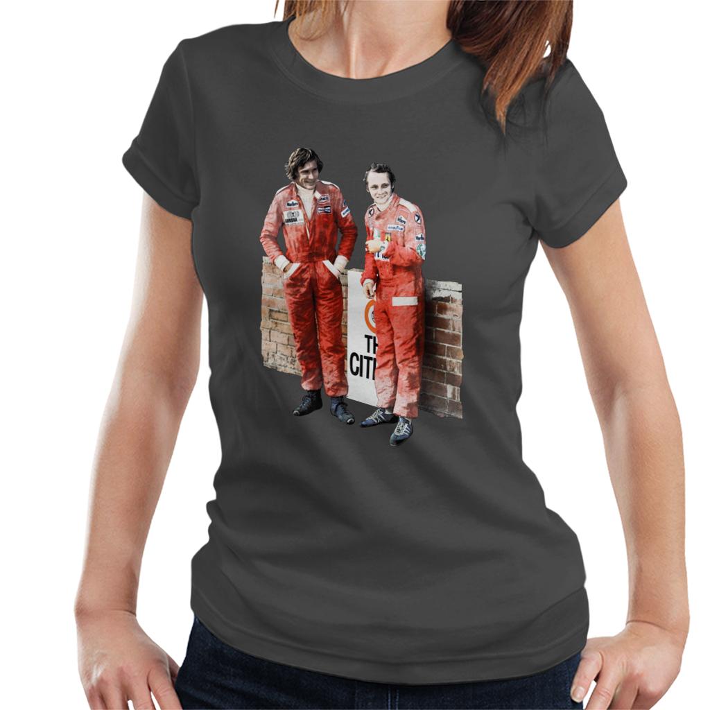 Motorsport Images James Hunt & Niki Lauda South African GP 1976 Women's T-Shirt-ALL + EVERY