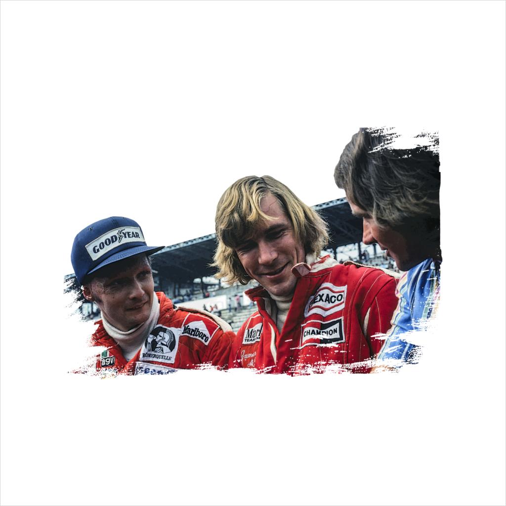 Motorsport Images Niki Lauda James Hunt & Barry Sheene Men's Hooded Sweatshirt-ALL + EVERY