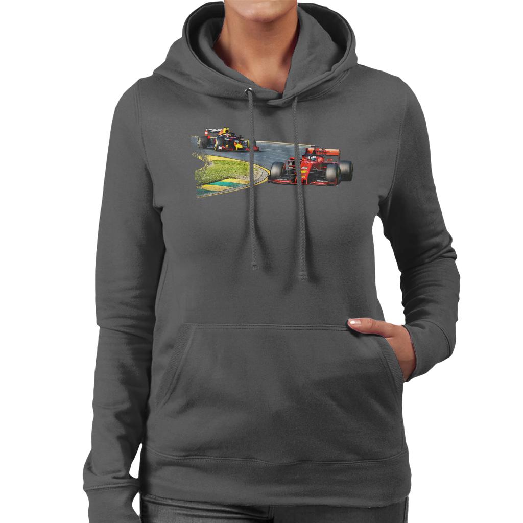 Motorsport Images Sebastian Vettel Max Verstappen Australian GP Women's Hooded Sweatshirt-ALL + EVERY