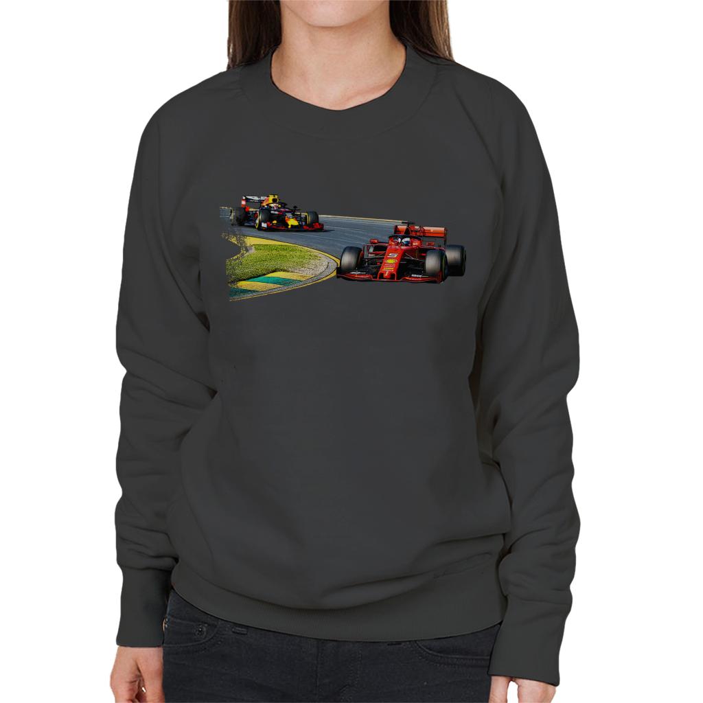 Motorsport Images Sebastian Vettel Max Verstappen Australian GP Women's Sweatshirt-ALL + EVERY