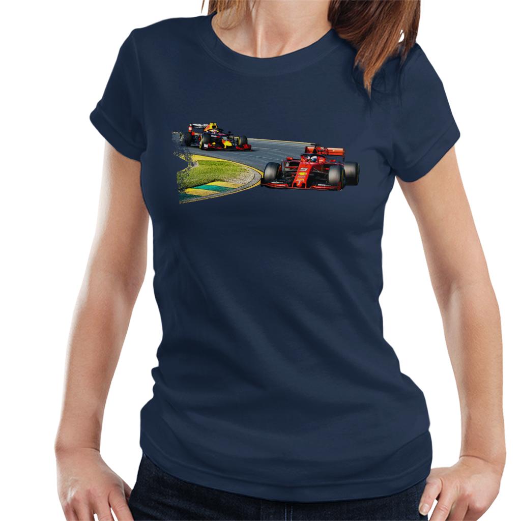 Motorsport Images Sebastian Vettel Max Verstappen Australian GP Women's T-Shirt-ALL + EVERY