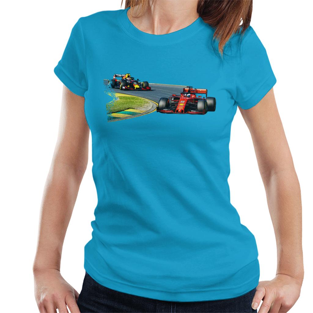 Motorsport Images Sebastian Vettel Max Verstappen Australian GP Women's T-Shirt-ALL + EVERY