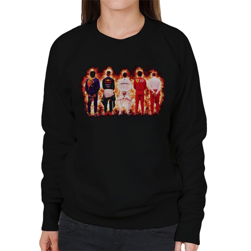 Motorsport Images Sainz Jr Verstappen Hamilton Leclerc & Vettel Women's Sweatshirt-ALL + EVERY