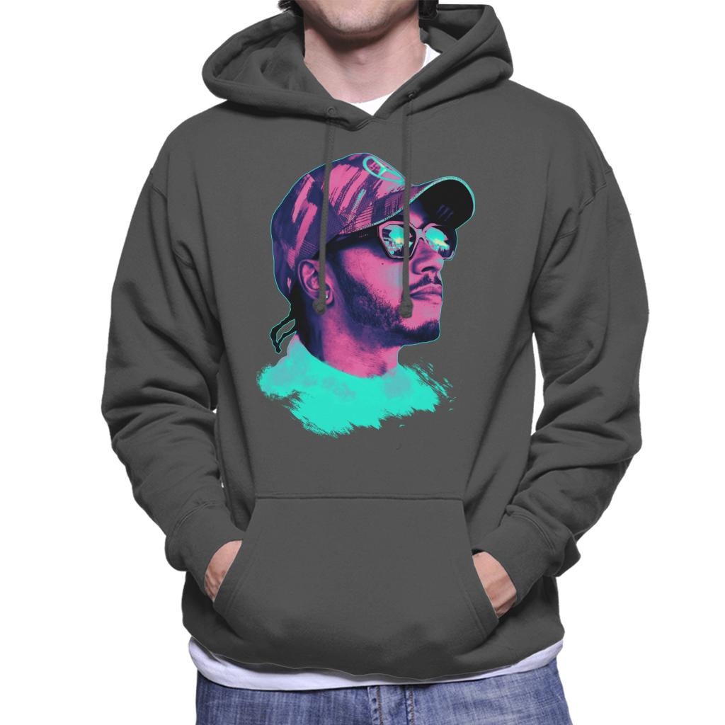 Motorsport Images Lewis Hamilton Spanish GP Neon Art Men's Hooded Sweatshirt-ALL + EVERY