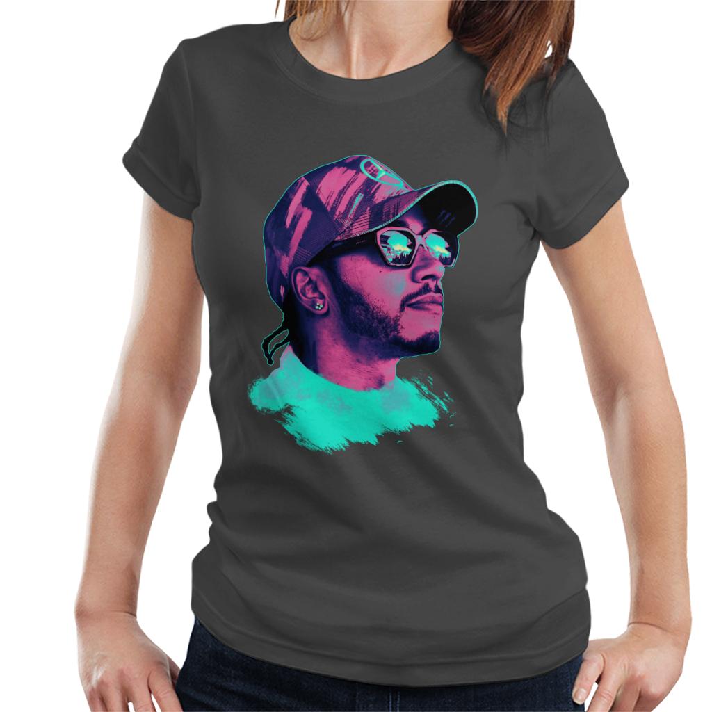 Motorsport Images Lewis Hamilton Spanish GP Neon Art Women's T-Shirt-ALL + EVERY