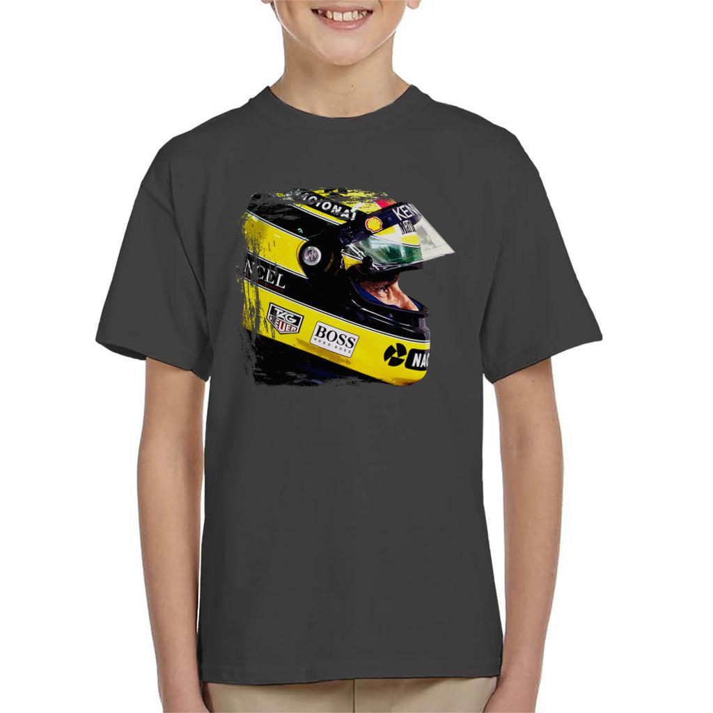 Motorsport Images Aryton Senna At Suzaka Japanese GP Kids T-Shirt-ALL + EVERY