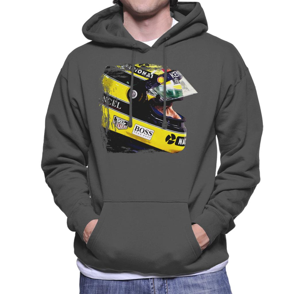 Motorsport Images Aryton Senna At Suzaka Japanese GP Men's Hooded Sweatshirt-ALL + EVERY