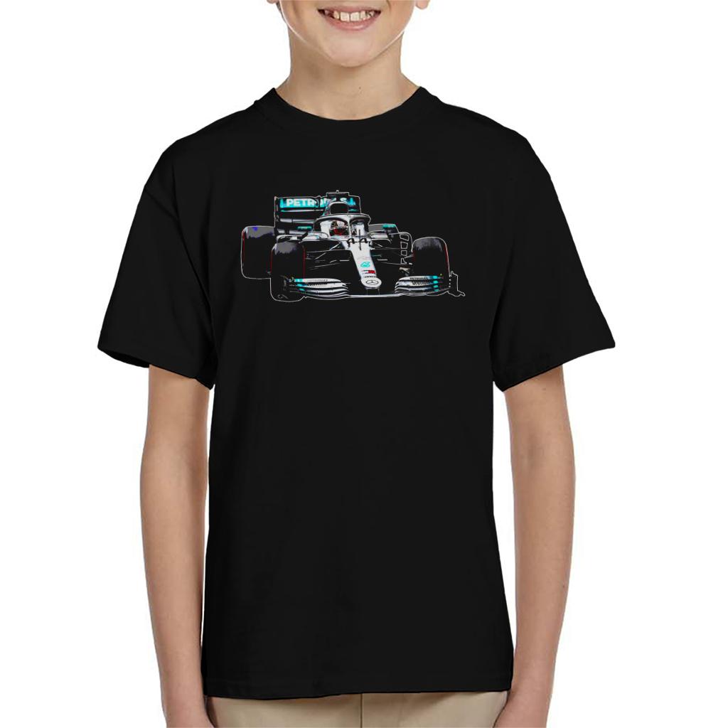 Motorsport Images Lewis Hamilton AMG F1 W10 Monaco GP Kids T-Shirt-ALL + EVERY