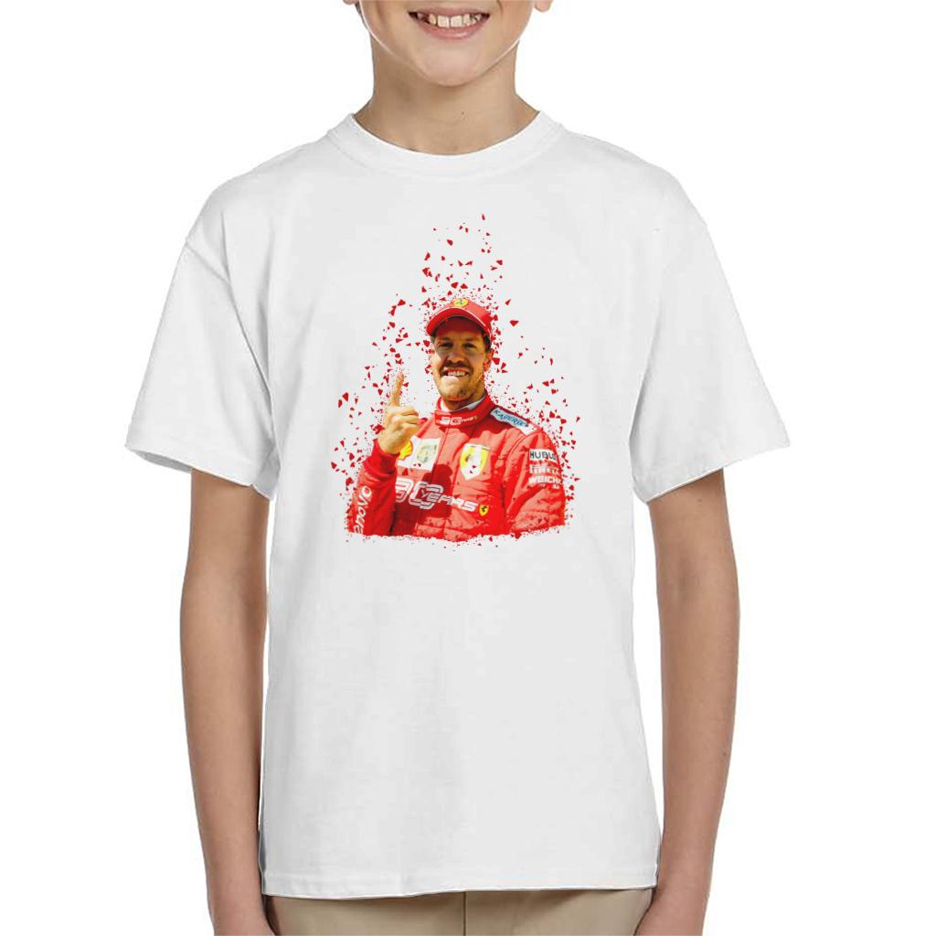 Motorsport Images Sebastian Vettel Pole Position Victory Canadian GP Kids T-Shirt-ALL + EVERY