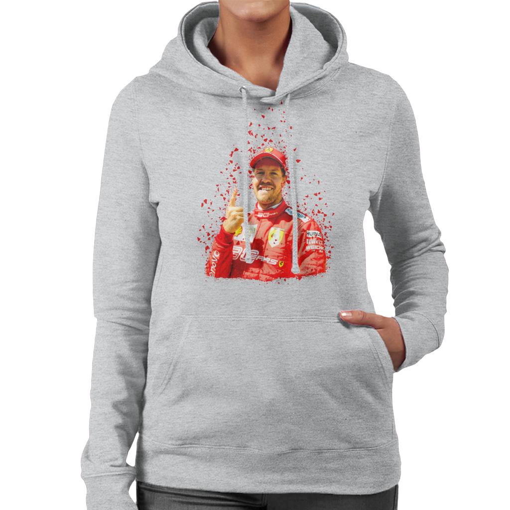 Motorsport Images Sebastian Vettel Pole Position Victory Canadian GP Women's Hooded Sweatshirt-ALL + EVERY