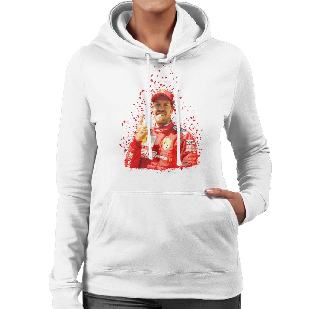 Motorsport Images Sebastian Vettel Pole Position Victory Canadian GP Women's Hooded Sweatshirt-ALL + EVERY