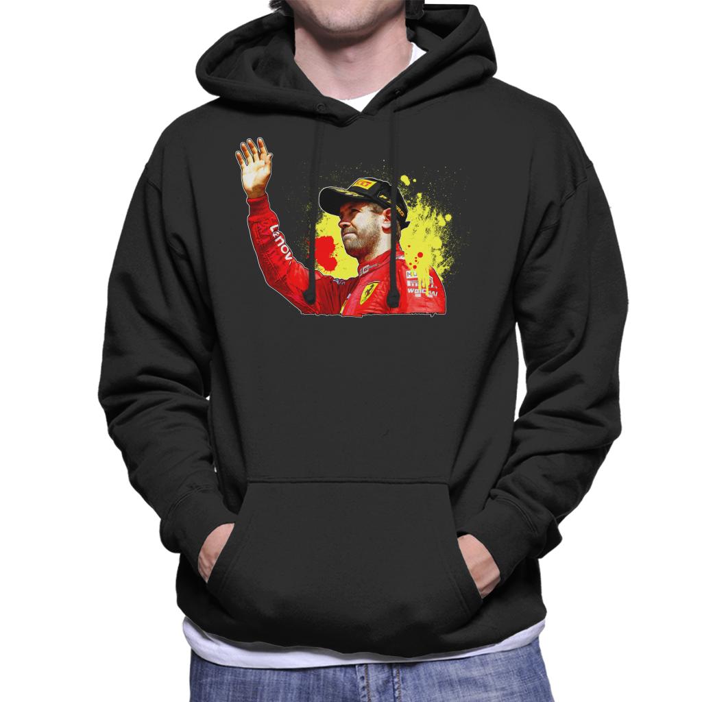 Motorsport Images Sebastian Vettel Podium Celebration Canadian GP Men's Hooded Sweatshirt-ALL + EVERY